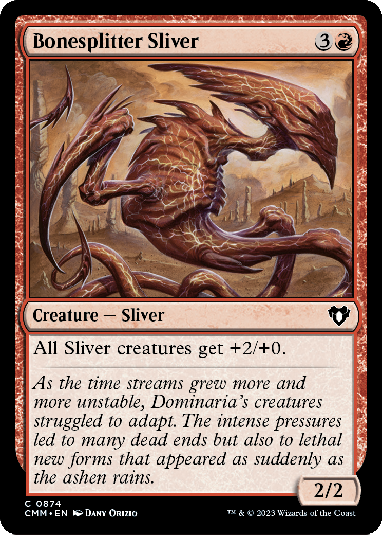 Bonesplitter Sliver (CMM-874) - Commander Masters