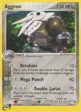Aggron  - Reverse Holofoil Ruby and Sapphire - Holo Rare