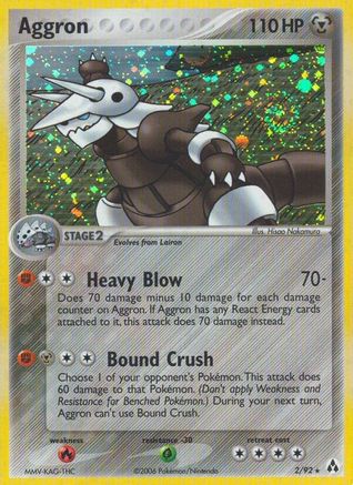 Aggron  - Reverse Holofoil Legend Maker - Holo Rare