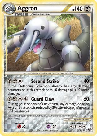 Aggron  - Reverse Holofoil Triumphant - Holo Rare