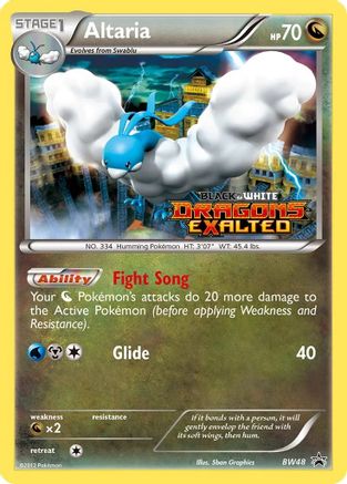 Altaria - BW48 (Prerelease)  - Holofoil Black and White Promos - Promo