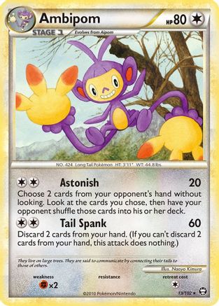 Ambipom  - Reverse Holofoil Triumphant - Rare