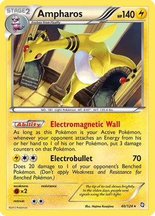 Ampharos  - Holofoil Dragons Exalted - Holo Rare