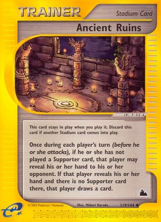Ancient Ruins  - Reverse Holofoil Skyridge - Uncommon