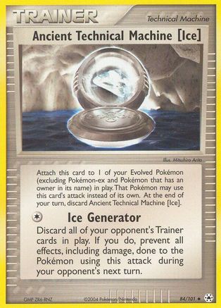 Ancient Technical Machine [Ice]  - Reverse Holofoil Hidden Legends - Uncommon