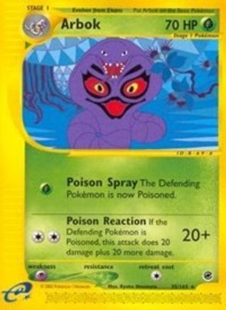 Arbok (35)  - Reverse Holofoil Expedition - Rare