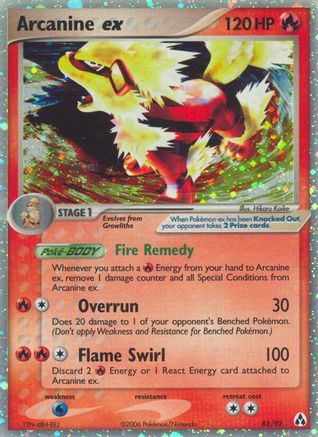 Arcanine ex  - Holofoil Legend Maker - Ultra Rare