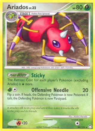 Ariados  - Reverse Holofoil Mysterious Treasures - Rare