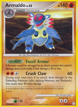 Armaldo  - Reverse Holofoil Legends Awakened - Rare