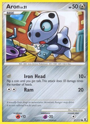 Aron  - Reverse Holofoil Rising Rivals - Common