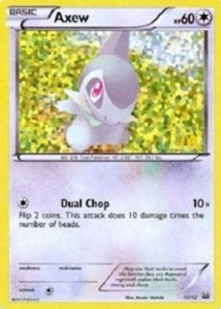 Axew - 12/12/12  - Holofoil McDonalds Promos 2012 - Promo
