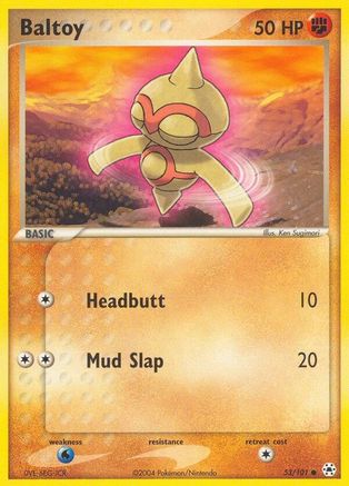 Baltoy - 53/101/101  - Reverse Holofoil Hidden Legends - Common