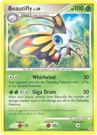 Beautifly  - Reverse Holofoil Diamond and Pearl - Rare