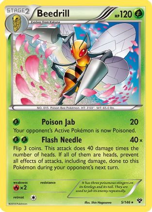 Beedrill  - Reverse Holofoil XY Base Set - Rare