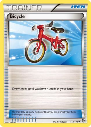 Bicycle 117  - Reverse Holofoil Plasma Storm - Uncommon