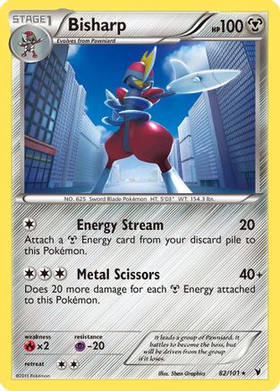Bisharp (82)  - Holofoil Noble Victories - Holo Rare