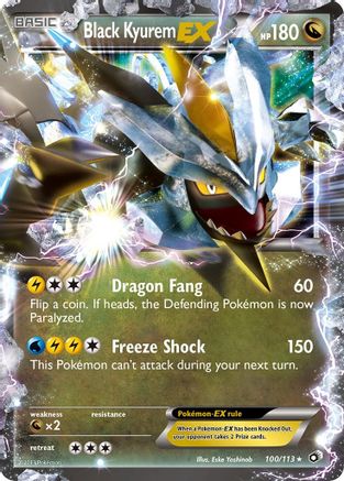 Black Kyurem EX  - Holofoil Legendary Treasures - Ultra Rare