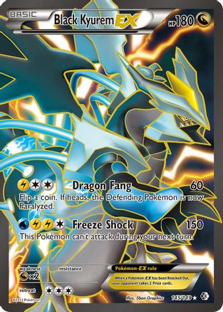 Black Kyurem EX (145 Full Art)  - Holofoil Boundaries Crossed - Ultra Rare