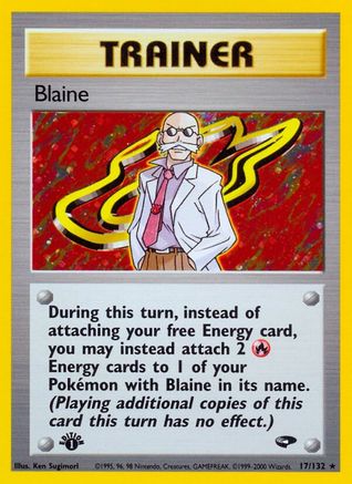 Blaine (17)/132  - 1st Edition Holofoil Gym Challenge - Holo Rare