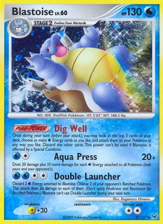 Blastoise  - Holofoil Platinum - Holo Rare