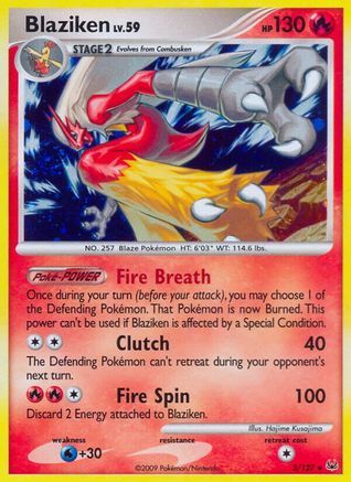 Blaziken  - Holofoil Platinum - Holo Rare