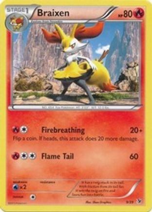 Braixen  - Holofoil Kalos Starter Set - Common