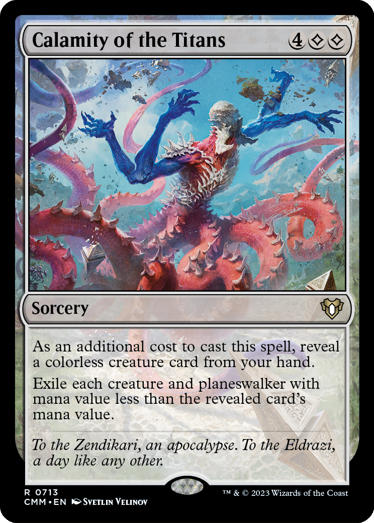 Calamity of the Titans (CMM-713) - Commander Masters