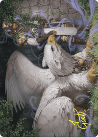 Dutiful Griffin // Dutiful Griffin (AWOE-003) - Wilds of Eldraine Art Series (Borderless) Foil