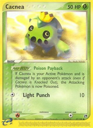 Cacnea - 57/100/100  - Reverse Holofoil Sandstorm - Common