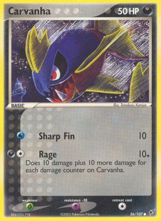 Carvanha 056  - Reverse Holofoil Deoxys - Common