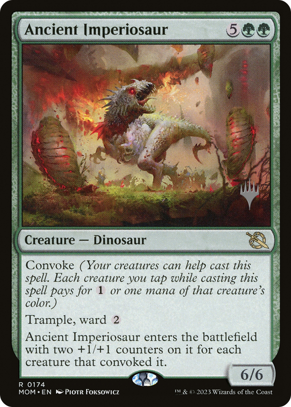 Ancient Imperiosaur (PPMOM-174) - March of the Machine Promos Foil