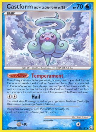 Castform Snow-Cloud Form  - Reverse Holofoil Legends Awakened - Uncommon