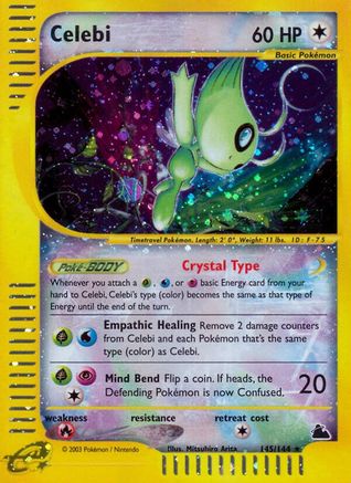 Celebi  - Reverse Holofoil Skyridge - Secret Rare