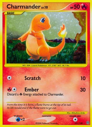 Charmander  - Holofoil Stormfront - Secret Rare