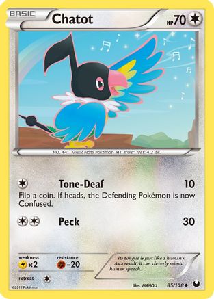 Chatot  Dark Explorers - Uncommon