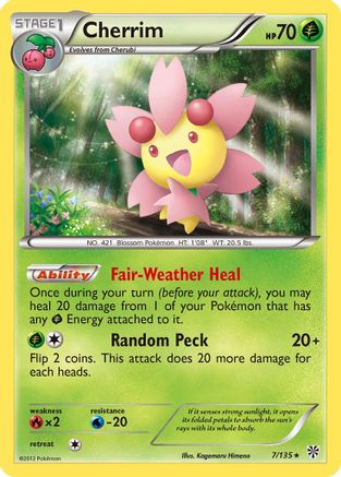 Cherrim  - Reverse Holofoil Plasma Storm - Rare