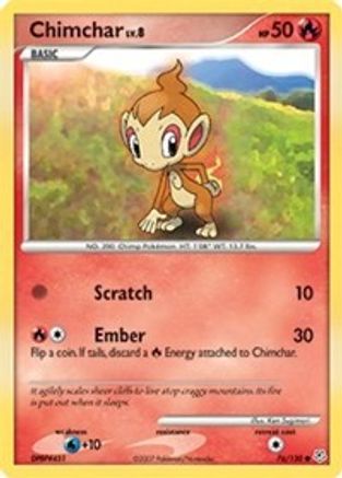 Chimchar 076  Diamond and Pearl - Common