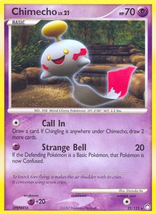 Chimecho  - Reverse Holofoil Mysterious Treasures - Rare
