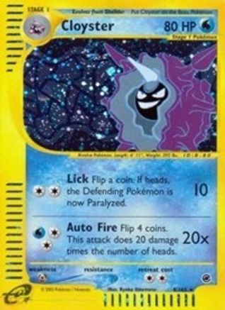 Cloyster (8)  - Reverse Holofoil Expedition - Holo Rare