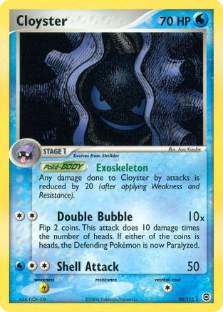 Cloyster  - Reverse Holofoil FireRed & LeafGreen - Rare