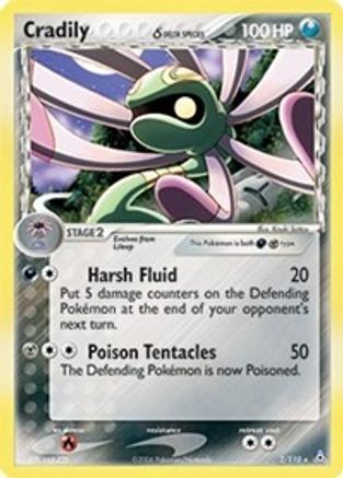 Cradily (Delta Species)  - Reverse Holofoil Holon Phantoms - Holo Rare
