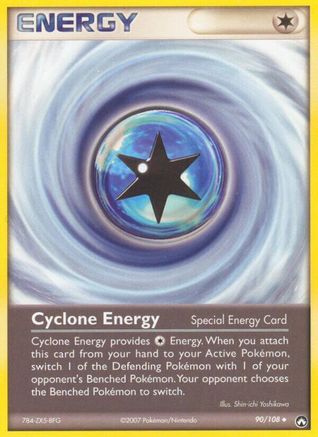 Cyclone Energy 090  - Reverse Holofoil Power Keepers - Uncommon