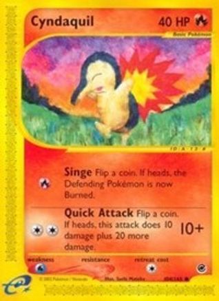Cyndaquil (104) (104) 104/165  - Reverse Holofoil Expedition - Common