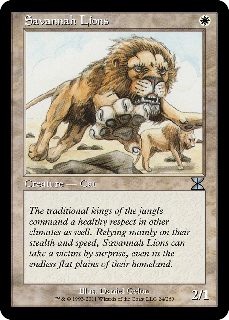 Savannah Lions (ME4-024) - Masters Edition IV Foil