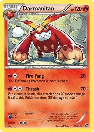 Darmanitan  Black and White - Rare