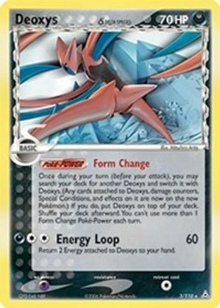 Deoxys (Delta Species - Attack Forme)  - Reverse Holofoil Holon Phantoms - Holo Rare