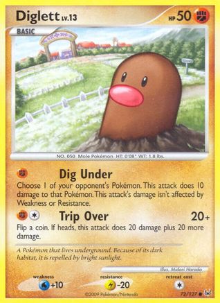 Diglett 072  Platinum - Common