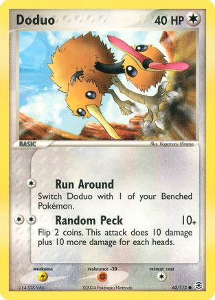 Doduo/112  - Reverse Holofoil FireRed & LeafGreen - Common