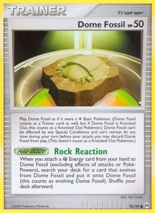 Dome Fossil  - Reverse Holofoil Arceus - Common