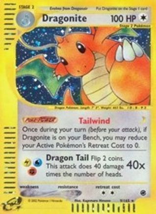 Dragonite (9)  - Holofoil Expedition - Holo Rare